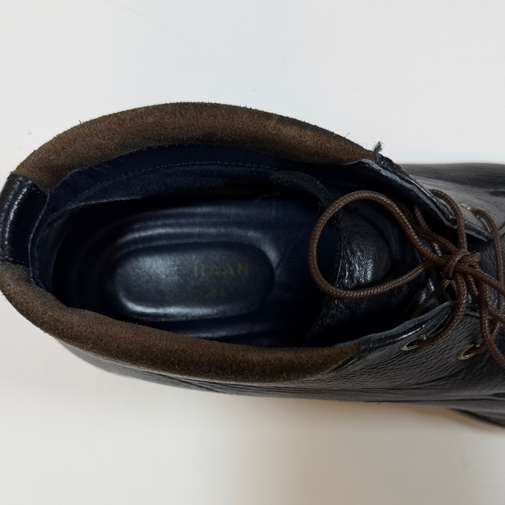 Cole Haan Men's Black Leather Watson Chukka ii Lace Up Boots - Picture 4 of 5